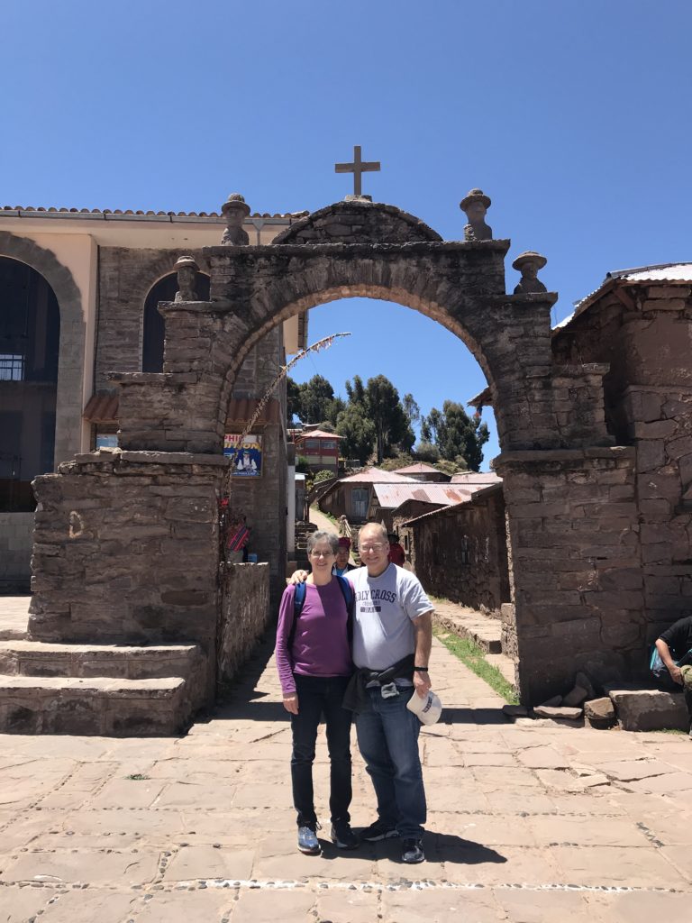My parents posing on Taquile Island!